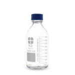 1L Clear Reagent Bottle with Blue Screw Cap