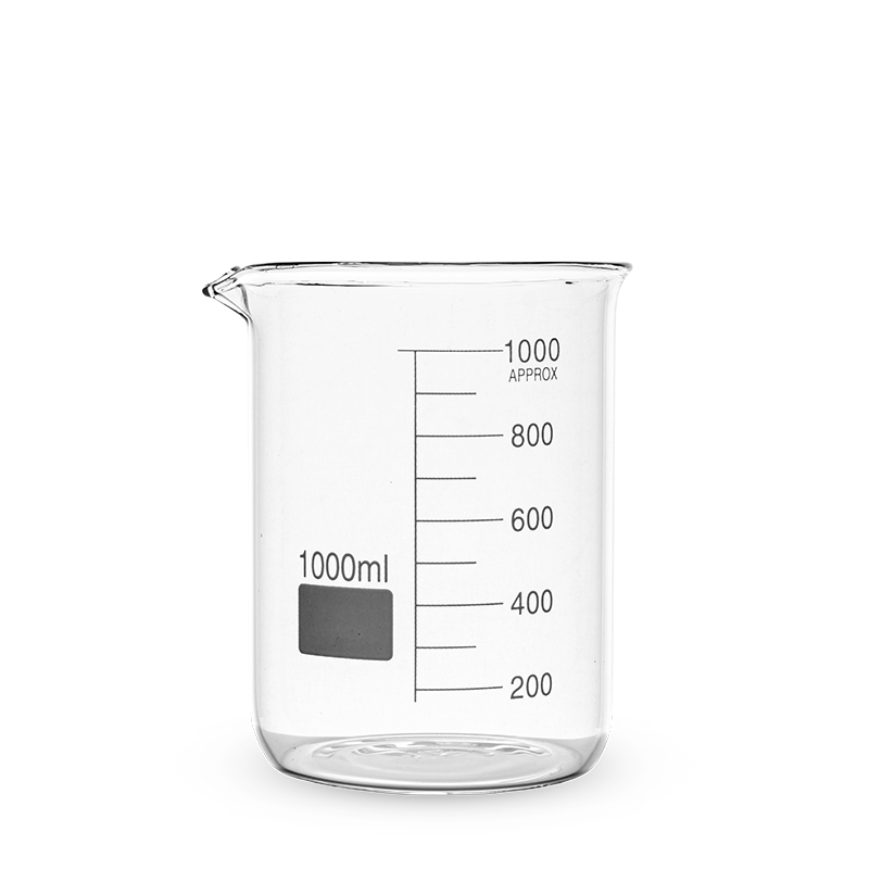 1L Glass Beaker Low Form